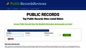 What Publicrecordsreviews.com website looked like in 2022 (2 years ago)