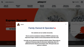 What Primoprint.com website looked like in 2022 (2 years ago)