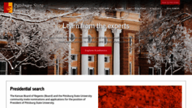 What Pittstate.edu website looked like in 2022 (2 years ago)