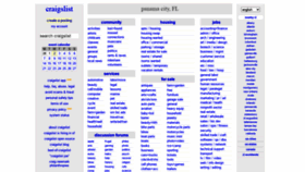 What Panamacity.craigslist.org website looked like in 2022 (2 years ago)