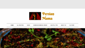 What Persianmama.com website looked like in 2022 (2 years ago)