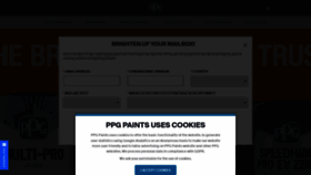 What Ppgpaints.com website looked like in 2022 (2 years ago)