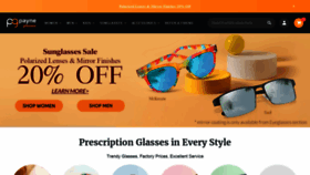 What Payneglasses.com website looked like in 2022 (2 years ago)