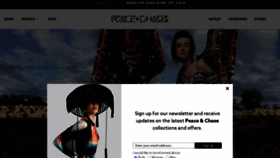 What Peaceandchaos.com website looked like in 2022 (2 years ago)