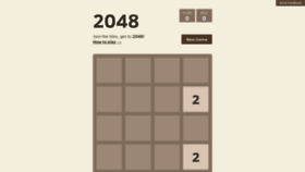 What Play2048.co website looked like in 2022 (3 years ago)