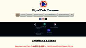 What Paristn.gov website looked like in 2022 (2 years ago)