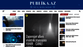 What Publika.az website looked like in 2022 (2 years ago)