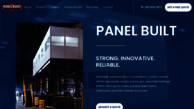 What Panelbuilt.com website looked like in 2022 (2 years ago)