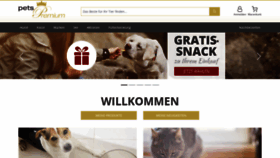 What Petspremium.de website looked like in 2022 (2 years ago)