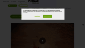What Phonak.com website looked like in 2022 (2 years ago)