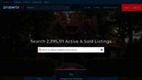 What Property.ca website looked like in 2022 (3 years ago)