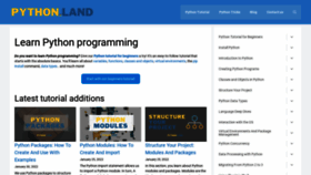 What Python.land website looked like in 2022 (2 years ago)