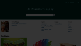 What Pharmacytoday.org website looked like in 2022 (2 years ago)