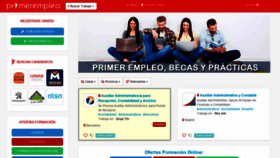 What Primerempleo.com website looked like in 2022 (2 years ago)