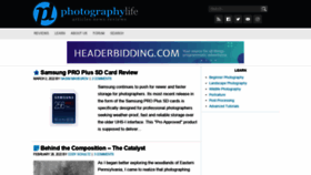What Photographylife.com website looked like in 2022 (2 years ago)