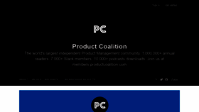 What Productcoalition.com website looked like in 2022 (2 years ago)