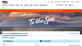 What Poferries.com website looked like in 2022 (2 years ago)