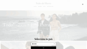 What Pedrodelhierro.com website looked like in 2022 (2 years ago)