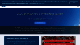 What Pda.org website looked like in 2022 (2 years ago)
