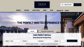 What Parisperfect.com website looked like in 2022 (2 years ago)