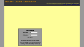 What Percentage-change-calculator.com website looked like in 2022 (2 years ago)