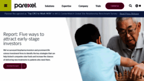 What Parexel.com website looked like in 2022 (2 years ago)