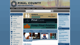 What Pinalcountyaz.gov website looked like in 2022 (2 years ago)