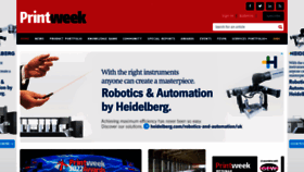 What Printweek.com website looked like in 2022 (2 years ago)