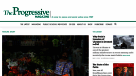What Progressive.org website looked like in 2022 (2 years ago)