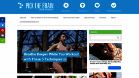 What Pickthebrain.com website looked like in 2022 (2 years ago)