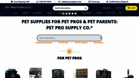 What Petprosupplyco.com website looked like in 2022 (2 years ago)