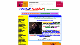 What Preschooleducation.com website looked like in 2022 (2 years ago)