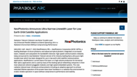 What Parabolicarc.com website looked like in 2022 (2 years ago)