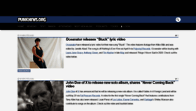 What Punknews.org website looked like in 2022 (2 years ago)