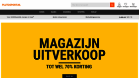 What Plutosport.nl website looked like in 2022 (2 years ago)