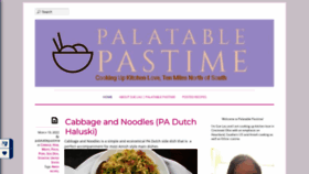 What Palatablepastime.com website looked like in 2022 (2 years ago)