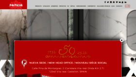What Pamesa.com website looked like in 2022 (3 years ago)