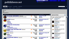 What Politikforen.net website looked like in 2022 (2 years ago)