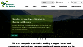What Preferredbynature.org website looked like in 2022 (2 years ago)