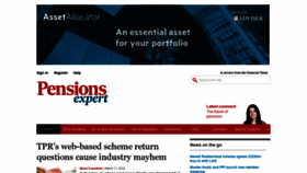 What Pensions-expert.com website looked like in 2022 (2 years ago)