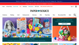 What Papersource.com website looked like in 2022 (2 years ago)