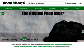 What Poopbags.com website looked like in 2022 (2 years ago)