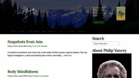 What Philipyancey.com website looked like in 2022 (2 years ago)