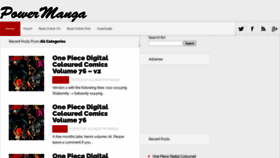 What Powermanga.org website looked like in 2022 (2 years ago)
