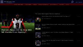 What Patsfans.com website looked like in 2022 (2 years ago)