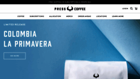 What Presscoffee.com website looked like in 2022 (2 years ago)