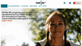 What Painbc.ca website looked like in 2022 (2 years ago)