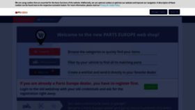 What Partseurope.eu website looked like in 2022 (2 years ago)