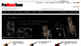 What Promusictools.com website looked like in 2022 (2 years ago)