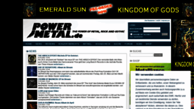 What Powermetal.de website looked like in 2022 (2 years ago)